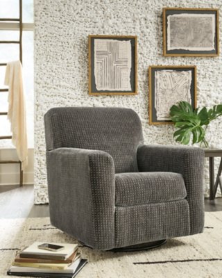 Herstow Swivel Glider Accent Chair - Image 3