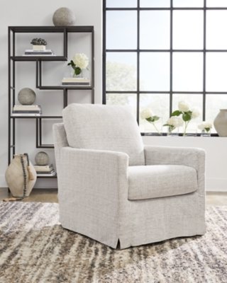 Nenana Next-Gen Nuvella Swivel Glider Accent Chair - Image 3