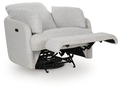 Alainmont Next-Gen Nuvella Swivel Power Recliner - Image 4
