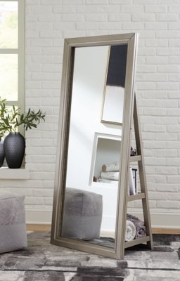 Evesen Floor Standing Mirror with Storage - Image 8