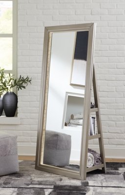 Evesen Floor Standing Mirror with Storage - Image 3