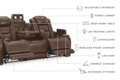 The Man-Den Power Reclining Sofa and Loveseat - Image 10
