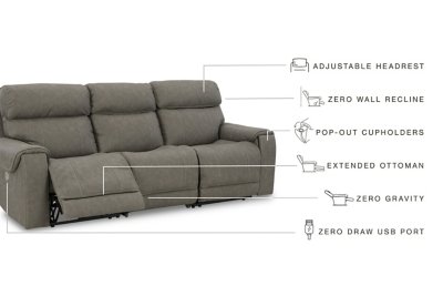 Starbot 3-Piece Power Reclining Sectional Sofa - Image 5