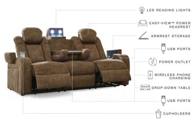 Wolfridge Power Reclining Loveseat - Image 6