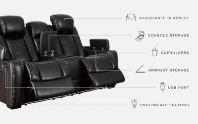 Party Time Power Reclining Sofa and Loveseat with Power Recliner - Image 10