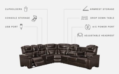 Warnerton 3-Piece Power Reclining Sectional - Image 5