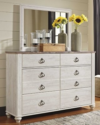 Willowton Queen Sleigh Bed, 2 Dressers, Mirror, Chest and 2 Nightstands - Image 12