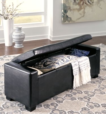 Benches Upholstered Storage Bench - Image 4