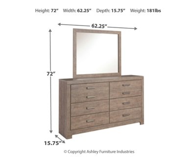 Culverbach Queen Bed with Mirrored Dresser and 2 Nightstand - Image 5