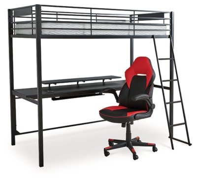 Broshard Twin Loft Bed with Desk - Image 3