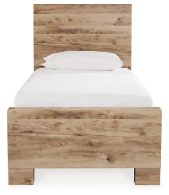 Hyanna Twin Panel Bed with 1 Side Storage, Dresser and Mirror - Image 6