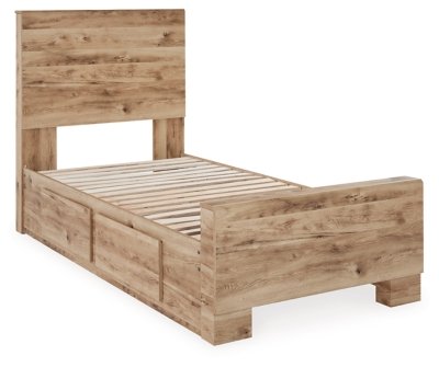 Hyanna Twin Panel Bed with 1 Side Storage - Image 3