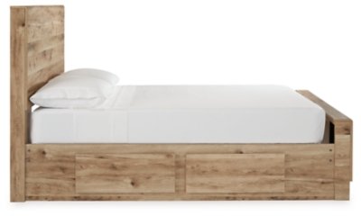 Hyanna Full Panel Bed with 2 Side Storage, Dresser and Mirror - Image 6