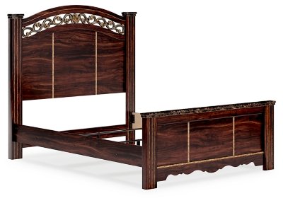 Glosmount Queen Poster Bed, Dresser, Mirror and Nightstand - Image 9
