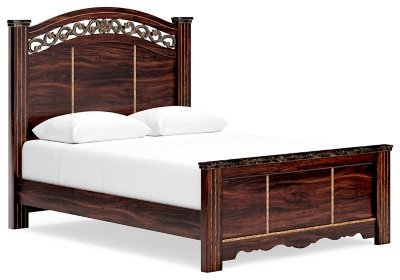 Glosmount Queen Poster Bed, Dresser, Mirror, Chest and Nightstand - Image 15
