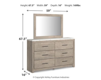 Senniberg King Panel Bed, Dresser, Mirror, and Nightstand - Image 14