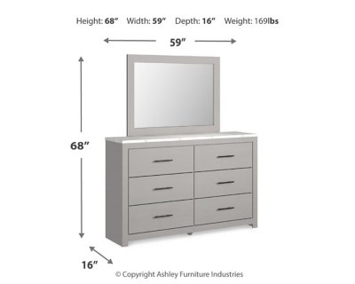 Cottonburg Queen Panel Bed, Dresser and Mirror - Image 9