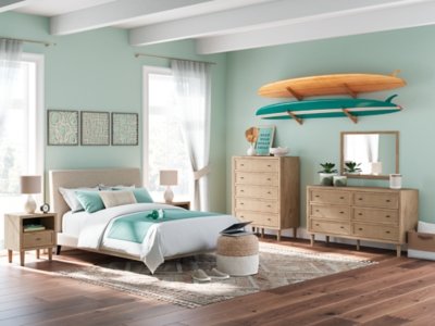 Cielden Full Upholstered Bed with Roll Slats - Image 11