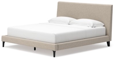 Cielden King Upholstered Bed with Roll Slats - Image 5