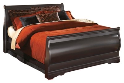 Huey Vineyard Queen Sleigh Bed with Mirrored Dresser and 2 Nightstands - Image 3