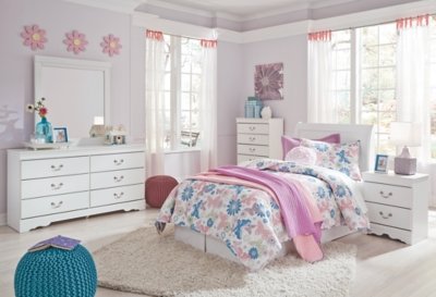 Anarasia Twin Sleigh Headboard, Dresser and Mirror - Image 5