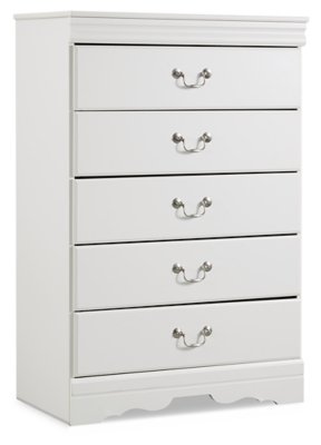 Anarasia Queen Sleigh Bed with Chest of Drawers and Nightstand - Image 4