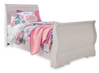 Anarasia Twin Sleigh Bed, Dresser, Mirror and Chest - Image 4