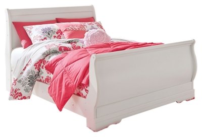 Anarasia Full Sleigh Bed with Dresser, Mirror and Nightstand - Image 3