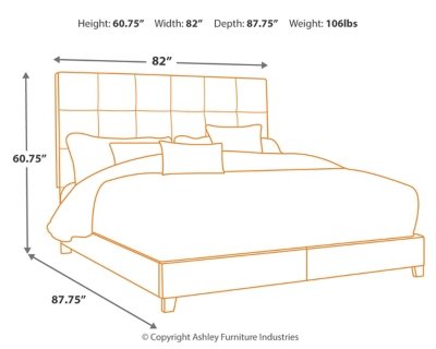 Dolante King Upholstered Bed - Image 4