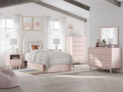 Wistenpine Twin Upholstered Panel Bed with Storage - Image 11