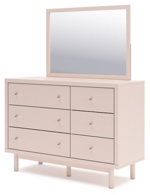 Wistenpine Full Upholstered Panel Bed, Dresser and Mirror - Image 5