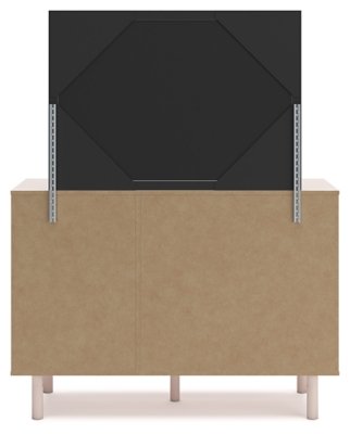 Wistenpine Full Upholstered Panel Bed, Dresser and Mirror - Image 7