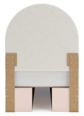 Wistenpine Twin Upholstered Panel Bed with Storage - Image 7