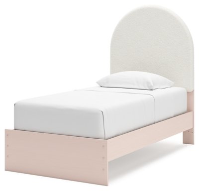 Wistenpine Twin Upholstered Panel Bed, Dresser and Mirror - Image 12