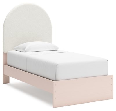 Wistenpine Twin Upholstered Panel Bed, Dresser and Mirror - Image 9