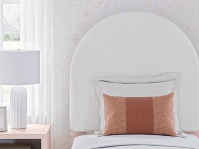 Wistenpine Twin Upholstered Panel Bed, Dresser and Mirror - Image 19