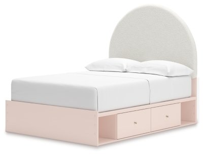 Wistenpine Full Upholstered Panel Bed with Storage - Image 3