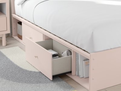 Wistenpine Full Upholstered Panel Bed with Storage - Image 10
