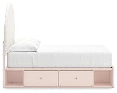 Wistenpine Full Upholstered Panel Bed with Storage - Image 9