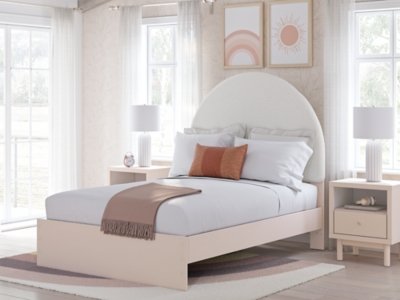 Wistenpine Full Upholstered Panel Bed, Dresser and Mirror - Image 18