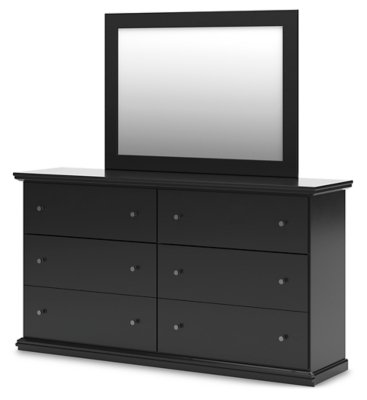 Maribel Queen Panel Bed with Dresser and Mirror - Image 8