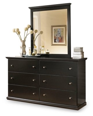 Maribel Queen/Full Panel Headboard, Dresser and Mirror - Image 5