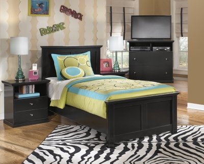 Maribel Twin Panel Bed and Nightstand - Image 8