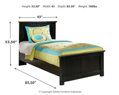 Maribel Twin Panel Bed and Nightstand - Image 6