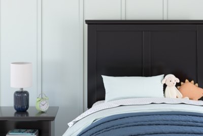 Maribel Twin Panel Headboard with Metal Bed Frame - Image 4