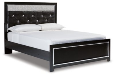 Kaydell Queen Upholstered Panel Bed, Dresser and Mirror - Image 4