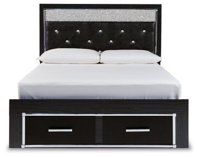 Kaydell Queen Upholstered Storage Bed, Dresser, Mirror and Nightstand - Image 4
