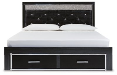 Kaydell King Upholstered Panel Storage Platform Bed - Image 5