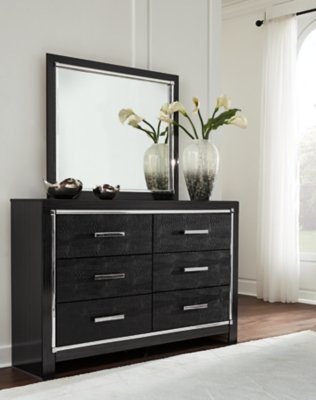 Kaydell Queen Upholstered Panel Bed, Dresser, Mirror, and Nightstand - Image 12