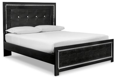 Kaydell Queen Upholstered Panel Bed, Dresser and Mirror - Image 3